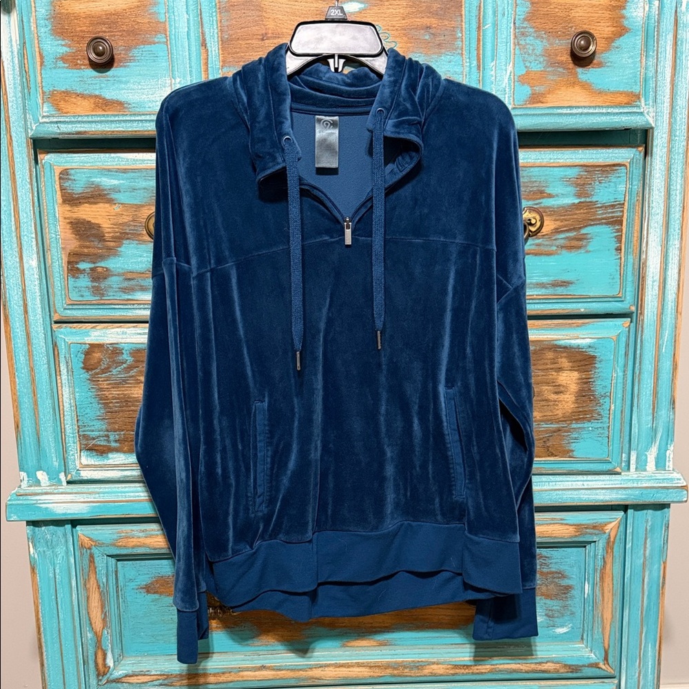 C9 by Champion Blue Velour Hoodie